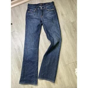 Seven For All Mankind Jeans Bootcut Size 24 Women’s Dark Wash